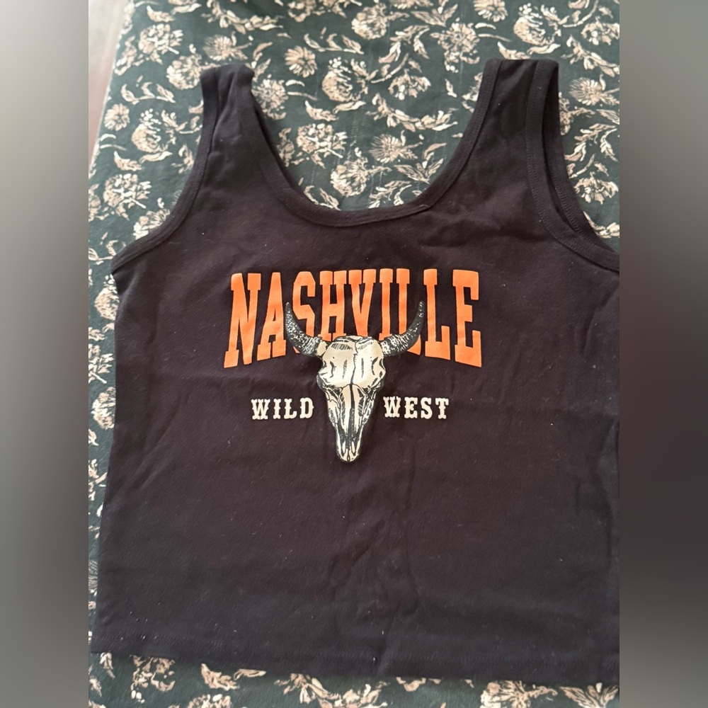 Nashville Wild West Black Tank Top